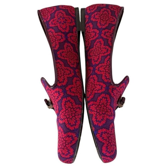 Tory Burch Red & Purple Loafers MI Brazil EUC 9.5 - Picture 3 of 9